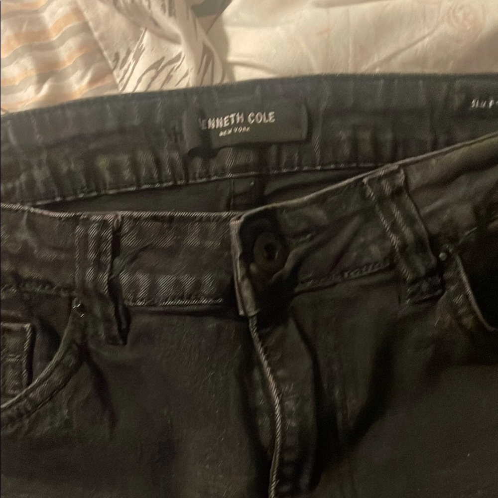 Kenneth Cole New York Slim Fit Black Jeans